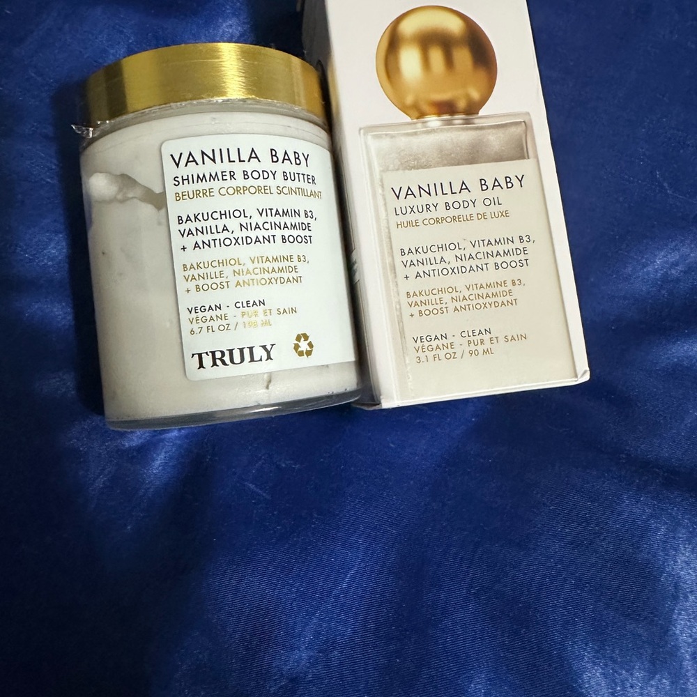 TRULY Vanilla Baby Shimmer Body Butter and Luxury Body Set